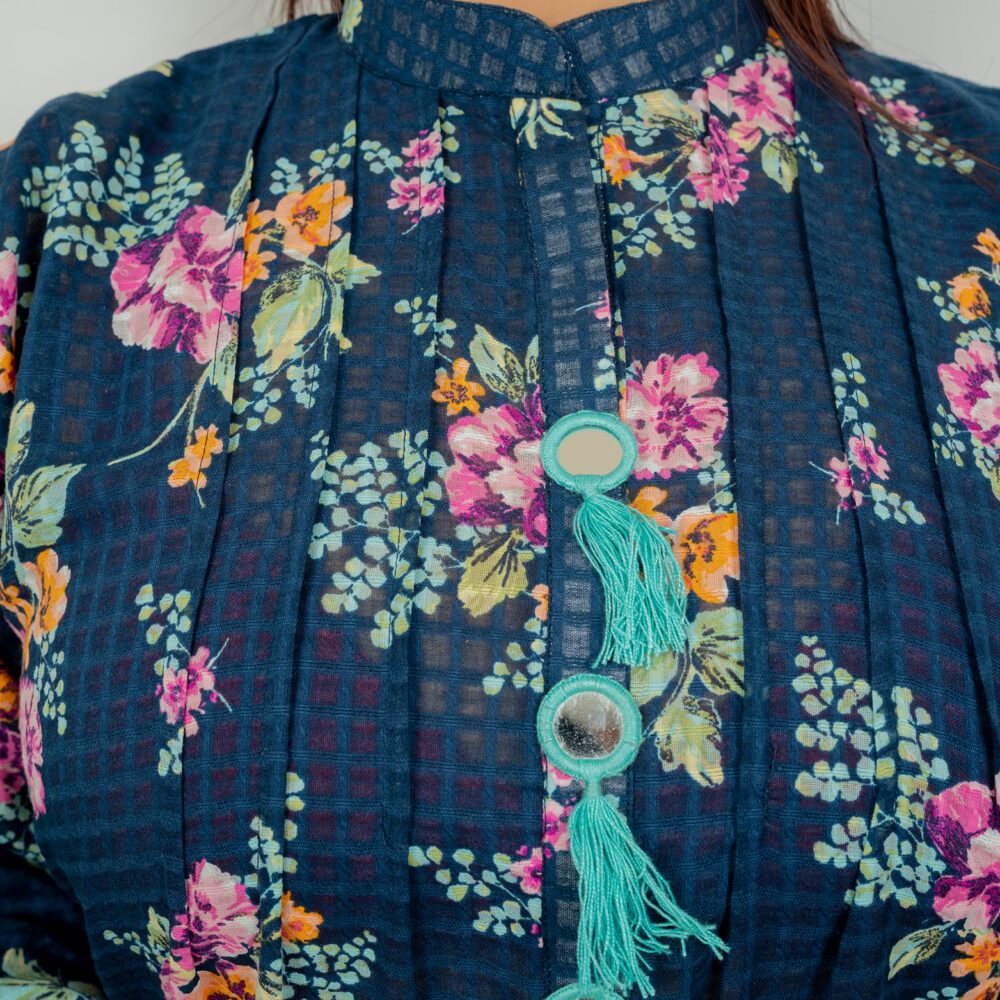 MIDNIGHT BLOOM LONG SHIRT SET - Image 3